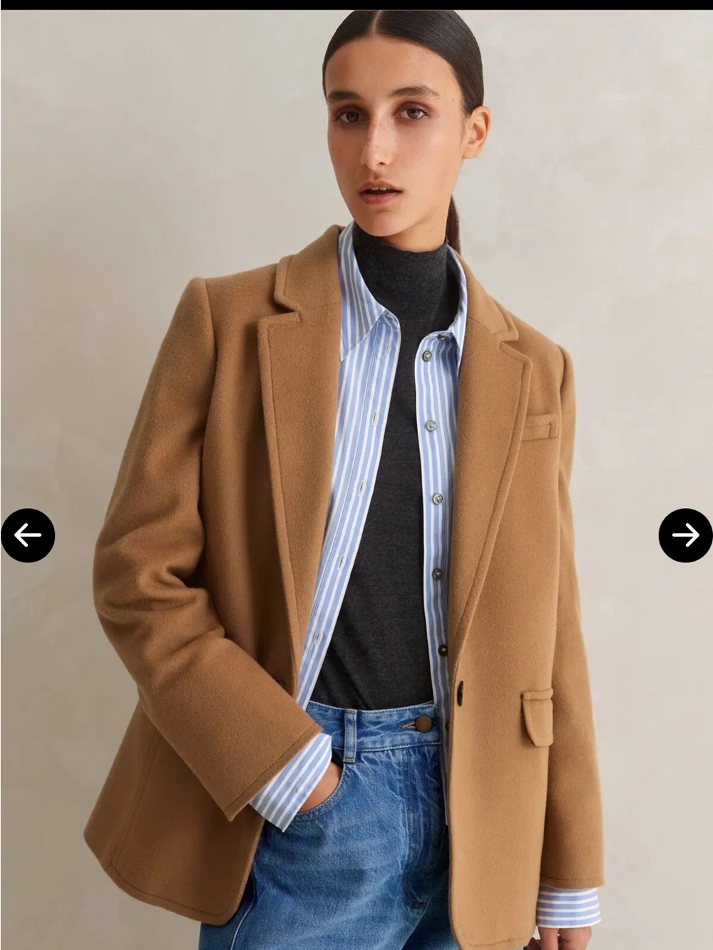 ME + EM The very useful wool forever blazer coat